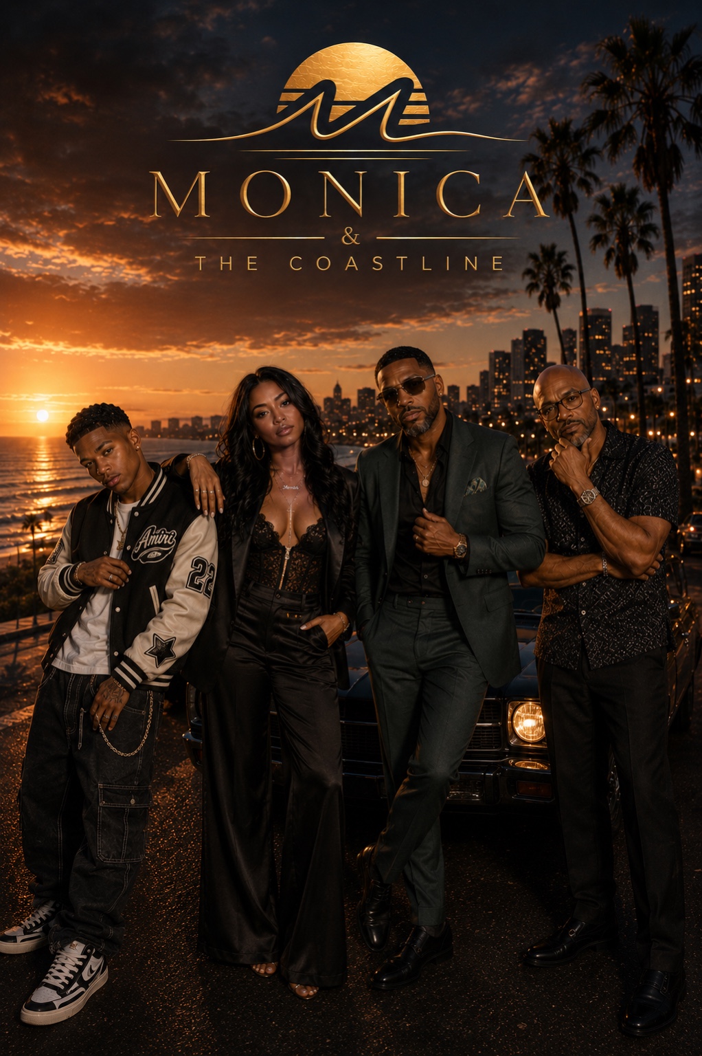 Monica and The Coastline night city image