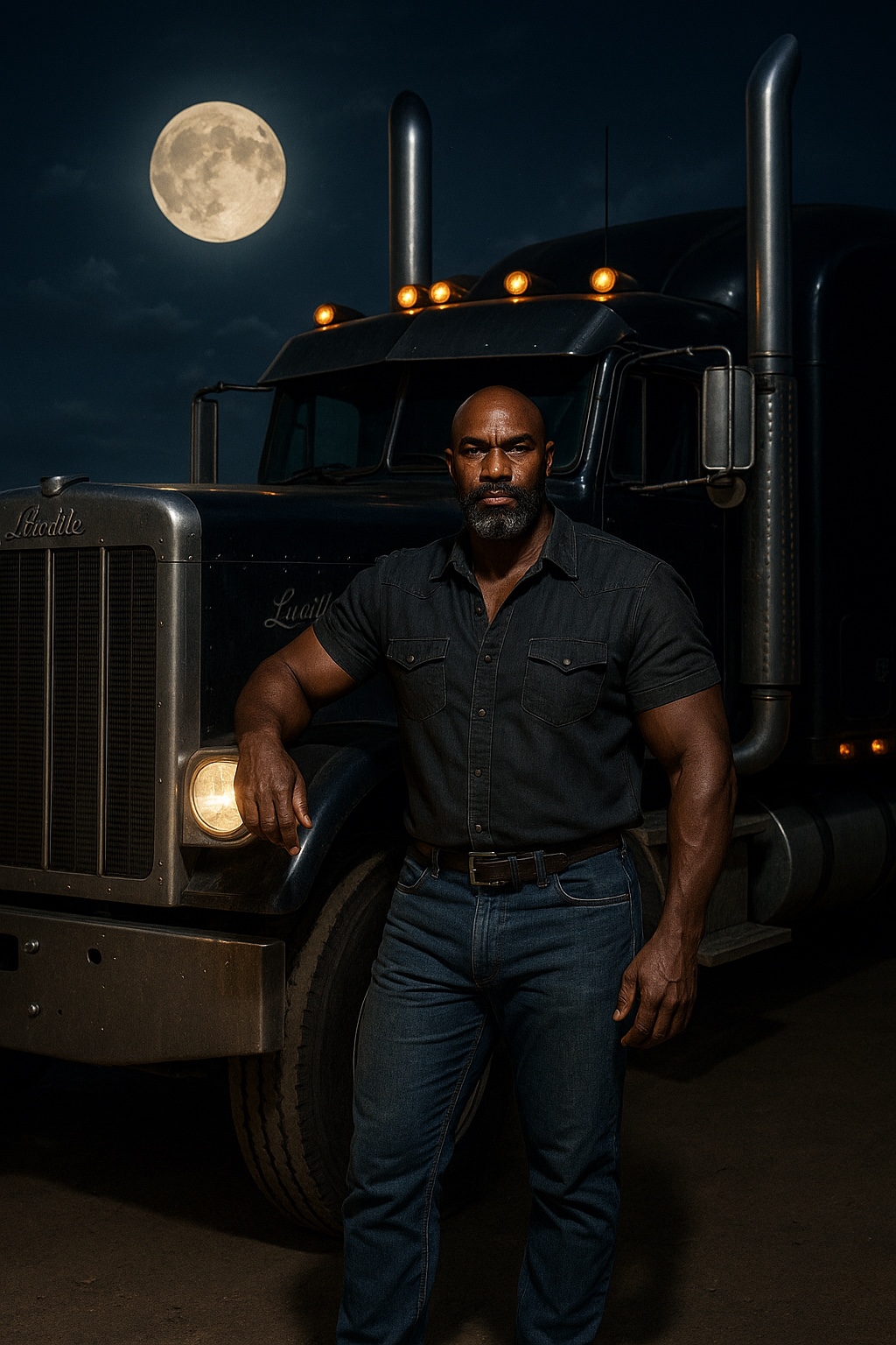 Big Curtis Lane with Lucille at night