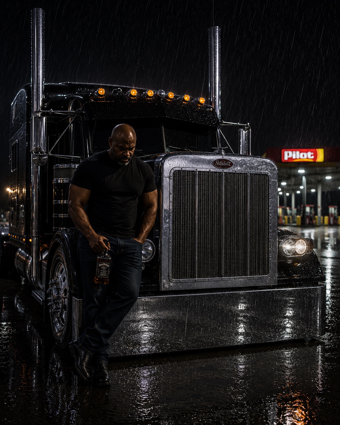 Big Curtis beside Lucille at Pilot
